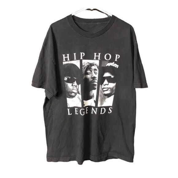 Hip Hop Legends Graphic Tee Black Size L - Picture 1 of 4